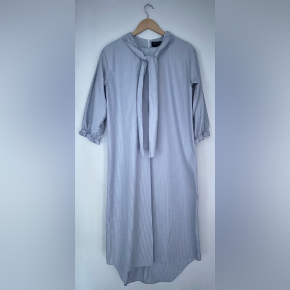 Front row by sara & goldy tie Shawl dress striped size medium - Picture 3 of 8